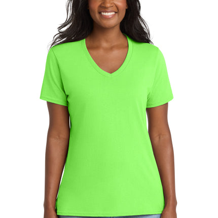Port & Co ™  Women's Core Cotton V-Neck Tee. LPC54V