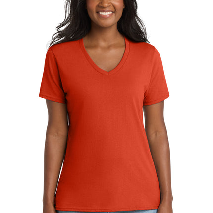 Port & Co ™  Women's Core Cotton V-Neck Tee. LPC54V