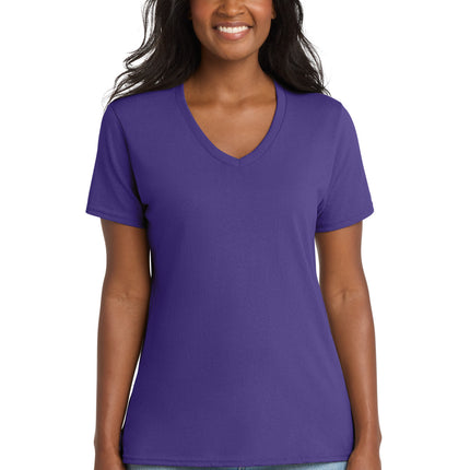 Port & Co ™  Women's Core Cotton V-Neck Tee. LPC54V