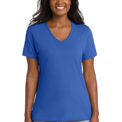 Port & Co ™  Women's Core Cotton V-Neck Tee. LPC54V