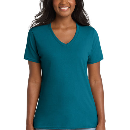 Port & Co ™  Women's Core Cotton V-Neck Tee. LPC54V
