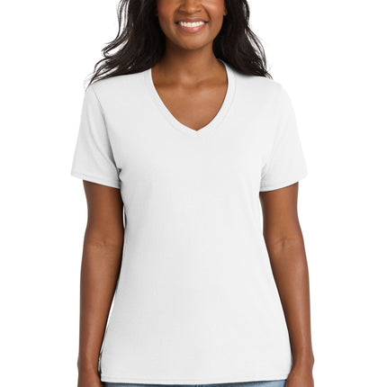 Port & Co ™  Women's Core Cotton V-Neck Tee. LPC54V