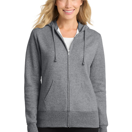 Port & Co ™  Women's Core Fleece Full-Zip Hooded Sweatshirt. LPC78ZH