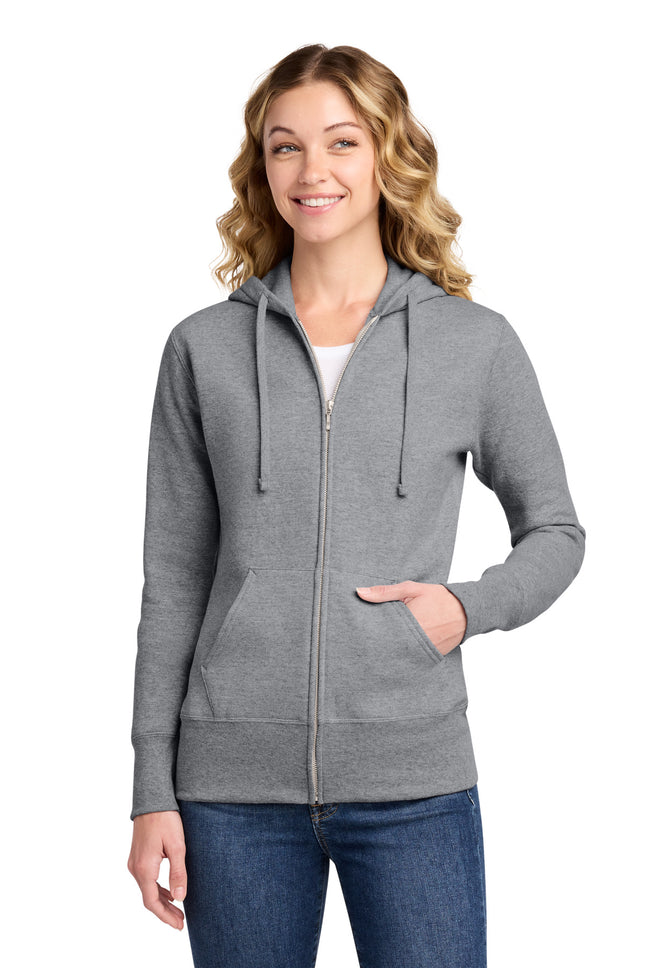Port & Co ™  Women's Core Fleece Full-Zip Hooded Sweatshirt. LPC78ZH
