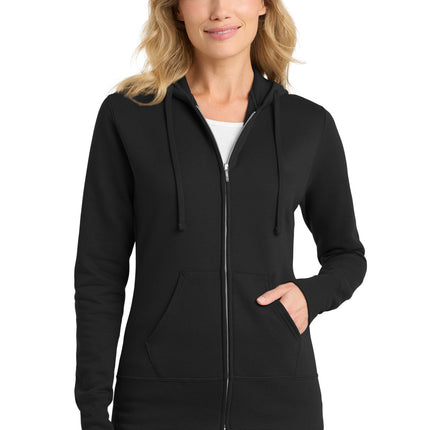 Port & Co ™  Women's Core Fleece Full-Zip Hooded Sweatshirt. LPC78ZH