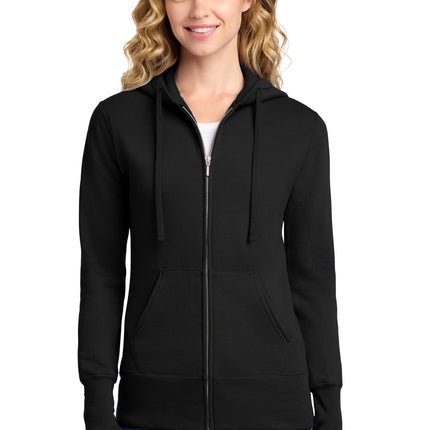 Port & Co ™  Women's Core Fleece Full-Zip Hooded Sweatshirt. LPC78ZH