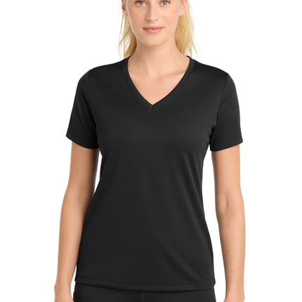 Sport-Tek ®  Women's PosiCharge ®  RacerMesh ®  V-Neck Tee. LST340