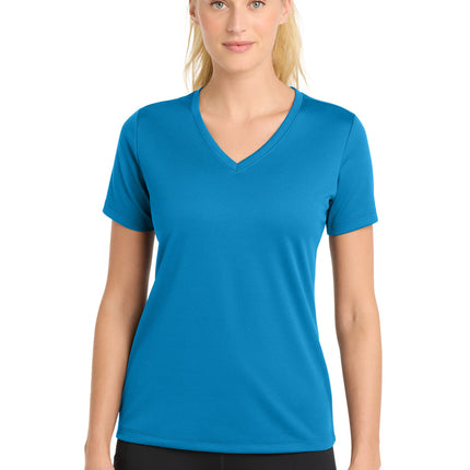 Sport-Tek ®  Women's PosiCharge ®  RacerMesh ®  V-Neck Tee. LST340