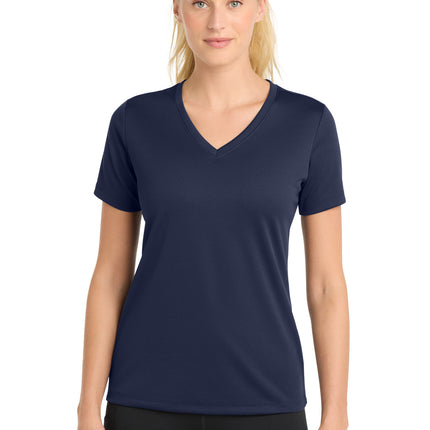 Sport-Tek ®  Women's PosiCharge ®  RacerMesh ®  V-Neck Tee. LST340