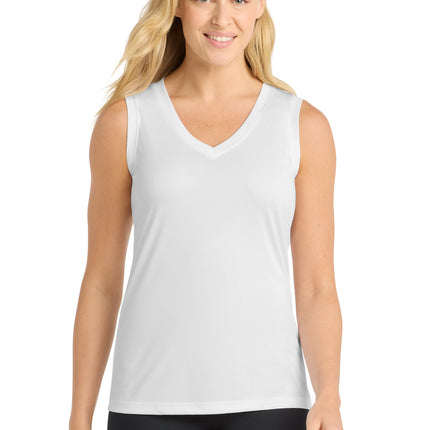 Sport-Tek ®  Women's Sleeveless PosiCharge ®  Competitor™ V-Neck Tee. LST352