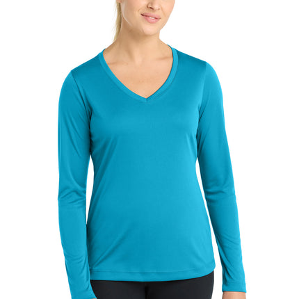 Sport-Tek ®  Women's Long Sleeve PosiCharge ®  Competitor™ V-Neck Tee. LST353LS