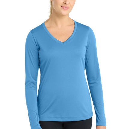 Sport-Tek ®  Women's Long Sleeve PosiCharge ®  Competitor™ V-Neck Tee. LST353LS