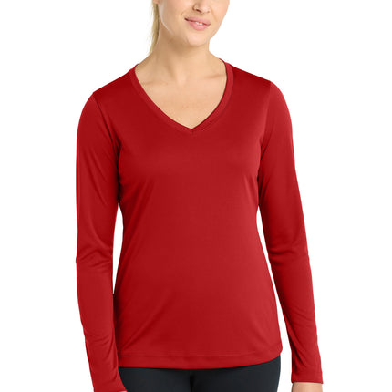 Sport-Tek ®  Women's Long Sleeve PosiCharge ®  Competitor™ V-Neck Tee. LST353LS