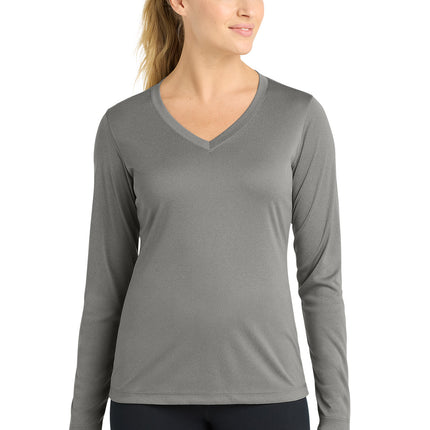 Sport-Tek ®  Women's Long Sleeve PosiCharge ®  Competitor™ V-Neck Tee. LST353LS