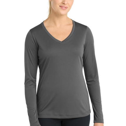 Sport-Tek ®  Women's Long Sleeve PosiCharge ®  Competitor™ V-Neck Tee. LST353LS
