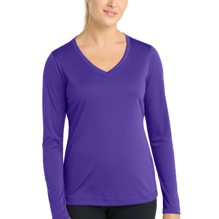 Sport-Tek ®  Women's Long Sleeve PosiCharge ®  Competitor™ V-Neck Tee. LST353LS