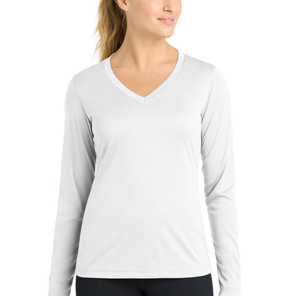 Sport-Tek ®  Women's Long Sleeve PosiCharge ®  Competitor™ V-Neck Tee. LST353LS