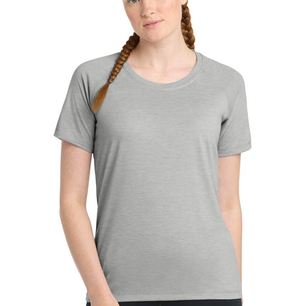 Sport-Tek  ®  Women's PosiCharge  ®  Tri-Blend Wicking Scoop Neck Raglan Tee. LST400