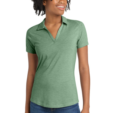 Sport-Tek  ®  Women's PosiCharge  ®  Tri-Blend Wicking Polo. LST405