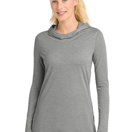Sport-Tek ®  Women's PosiCharge  ®  Tri-Blend Wicking Long Sleeve Hoodie LST406