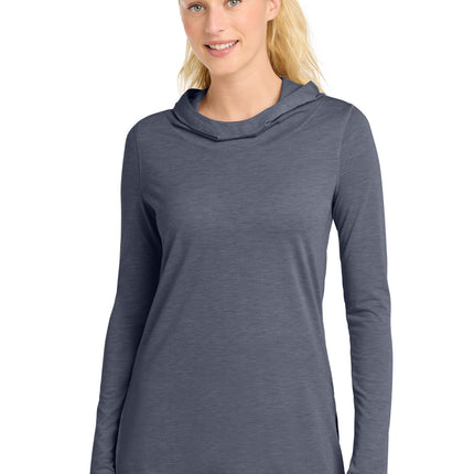 Sport-Tek ®  Women's PosiCharge  ®  Tri-Blend Wicking Long Sleeve Hoodie LST406