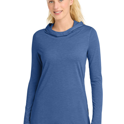 Sport-Tek ®  Women's PosiCharge  ®  Tri-Blend Wicking Long Sleeve Hoodie LST406