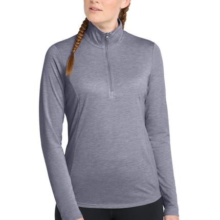 Sport-Tek  ®  Women's PosiCharge  ®  Tri-Blend Wicking 1/4-Zip Pullover. LST407