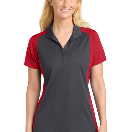 Sport-Tek ®  Women's Colorblock Micropique Sport-Wick ®  Polo. LST652
