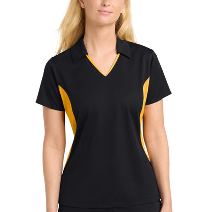 Sport-Tek ®  Women's Side Blocked Micropique Sport-Wick ®  Polo. LST655