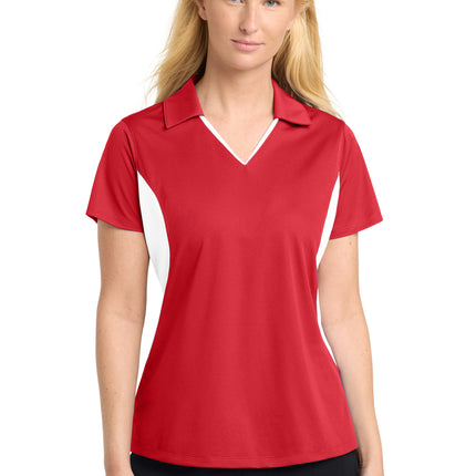 Sport-Tek ®  Women's Side Blocked Micropique Sport-Wick ®  Polo. LST655