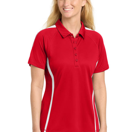 Sport-Tek ®  Women's PosiCharge ®  Micro-Mesh Colorblock Polo. LST685