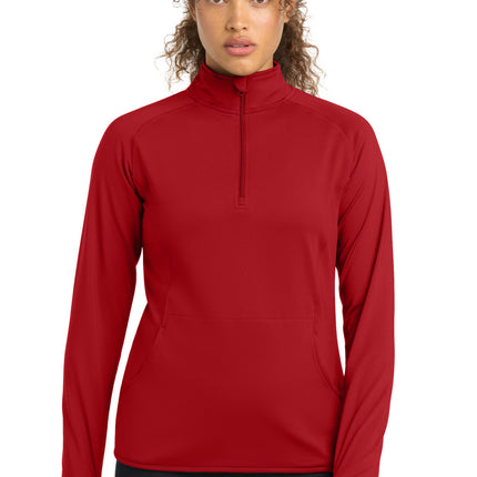 Sport-Tek ®  Women's Sport-Wick ®  Stretch 1/4-Zip Pullover. LST850