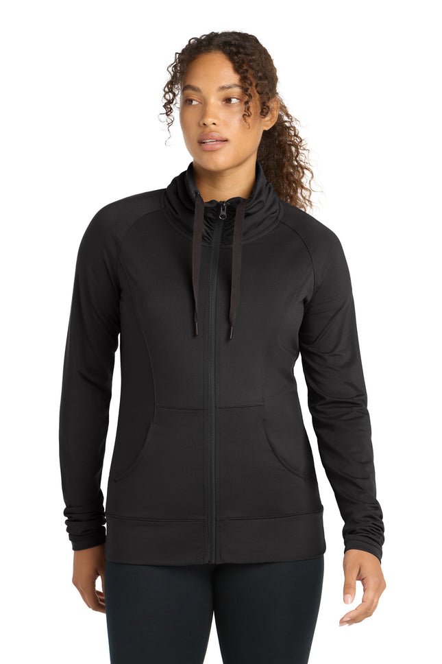 Sport-Tek ®  Women's Sport-Wick ®  Stretch Full-Zip Jacket. LST852