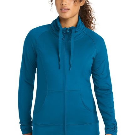 Sport-Tek ®  Women's Sport-Wick ®  Stretch Full-Zip Jacket. LST852