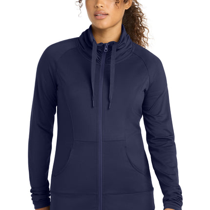 Sport-Tek ®  Women's Sport-Wick ®  Stretch Full-Zip Jacket. LST852