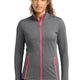 Charcoal Grey Heather/ Hot Coral