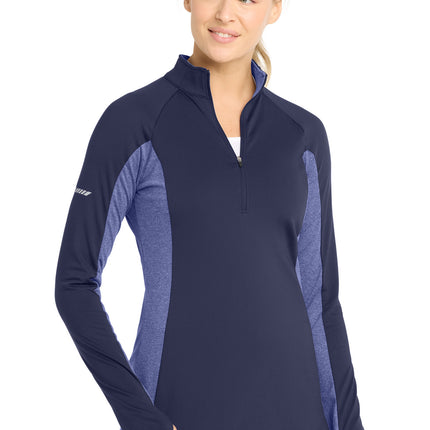Sport-Tek ®  Women's Sport-Wick ®  Stretch Contrast 1/4-Zip Pullover. LST854