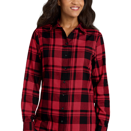 Port Authority ®  Women's Plaid Flannel Tunic . LW668