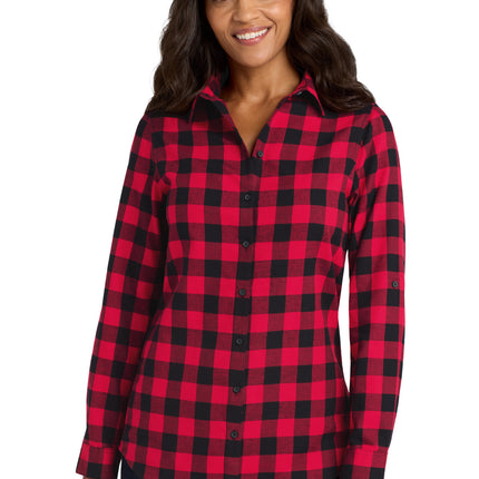 Port Authority ®  Women's Plaid Flannel Tunic . LW668