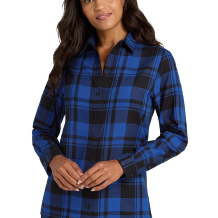 Port Authority ®  Women's Plaid Flannel Tunic . LW668