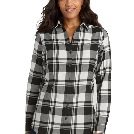 Port Authority ®  Women's Plaid Flannel Tunic . LW668