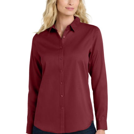 Port Authority ®  Women's Long Sleeve SuperPro React ™ Twill Shirt. LW808
