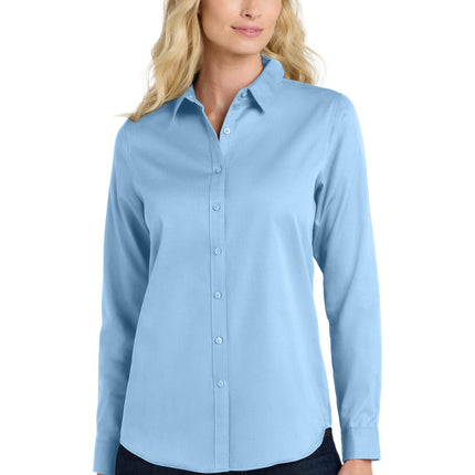 Port Authority ®  Women's Long Sleeve SuperPro React ™ Twill Shirt. LW808