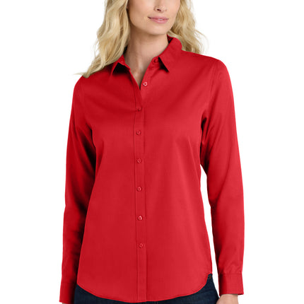 Port Authority ®  Women's Long Sleeve SuperPro React ™ Twill Shirt. LW808