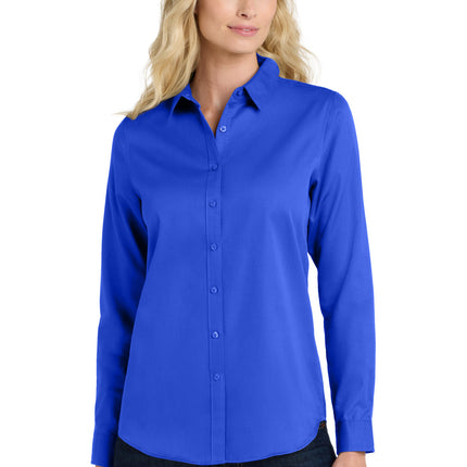 Port Authority ®  Women's Long Sleeve SuperPro React ™ Twill Shirt. LW808