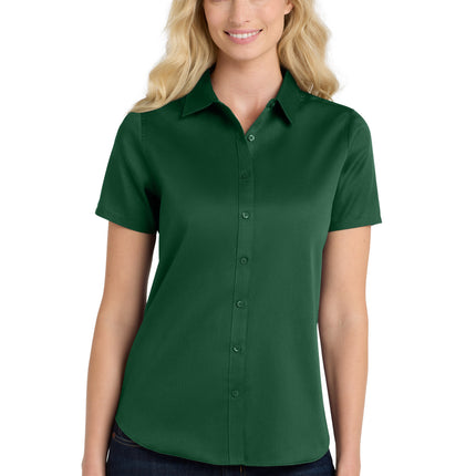 Port Authority ®  Women's Short Sleeve SuperPro React ™ Twill Shirt. LW809
