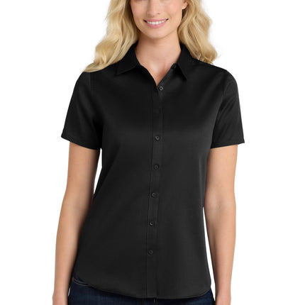 Port Authority ®  Women's Short Sleeve SuperPro React ™ Twill Shirt. LW809