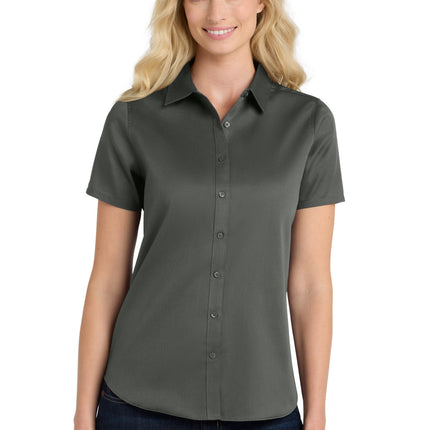 Port Authority ®  Women's Short Sleeve SuperPro React ™ Twill Shirt. LW809