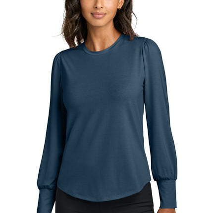 Mercer+Mettle ®  Women's Stretch Jersey Long Sleeve Blouson Top MM1019