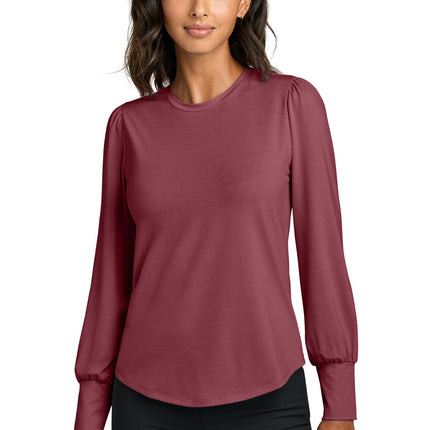 Mercer+Mettle ®  Women's Stretch Jersey Long Sleeve Blouson Top MM1019